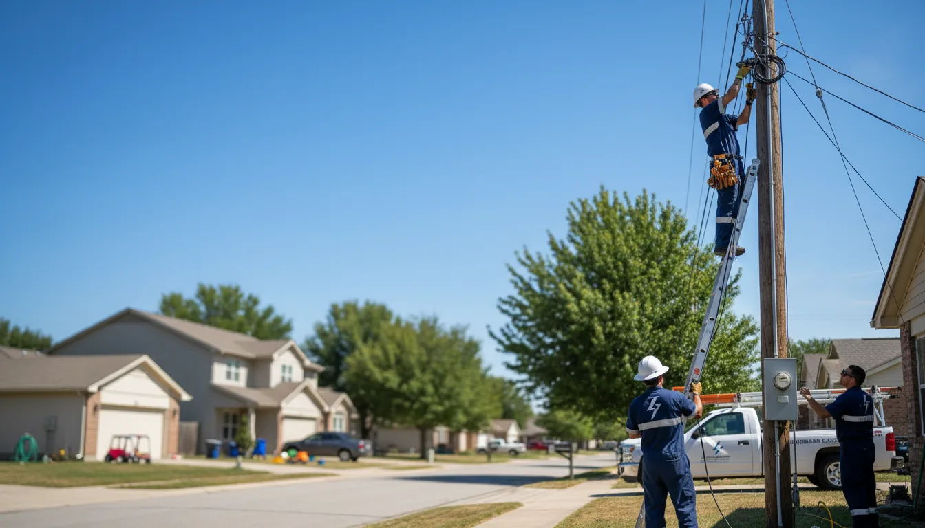 Residential electrician providing installation services in Odonnell, TX